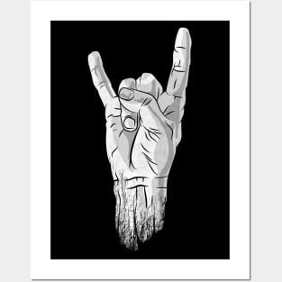 Evil Eye - Malochico Heavy Metal Horns Posters and Art